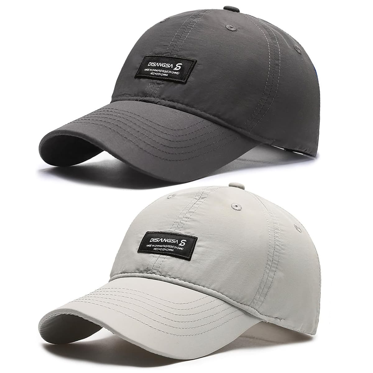LCKEBT 2 Packs Gorras Verano Running Hombre Impermeable, Gorra de Béisbol Secado Rápido Protección Solar, Sombrero de Sol de Transpirable Ligeras Plegable para Senderismo Pesca Jungla — view 8