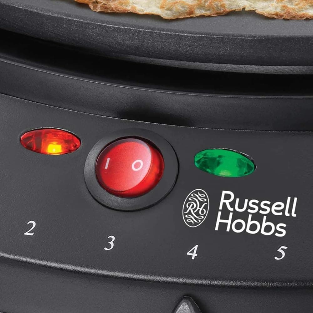 Russell Hobbs Electric Crepe & Pancake Maker - Large 30cm (12 inch) easy to clean Non-stick hotplate, Crepe making tools inc, Adjustable thermostat, Power on & temp indicator light, 1200W, 20920 — view 2