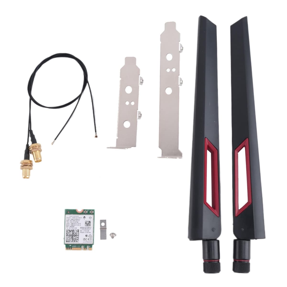 Wi-Fi 6E AX210 Wireless Card 2400Mbps Bluetooth 5.2 Desktop Kit 802.11Ax 2.4G/5Ghz/6Ghz AX210NGW,with 10DBi Antenna
