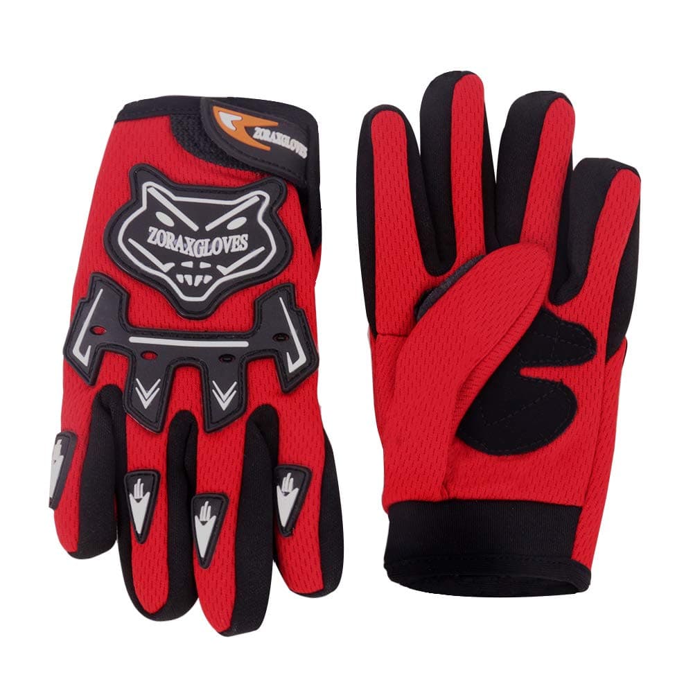 Zorax Red (S - 5cm) Child Kids MX Motocross Gloves Children Dirty Bike Quad Motorcycle Motorbike Gloves — view 3