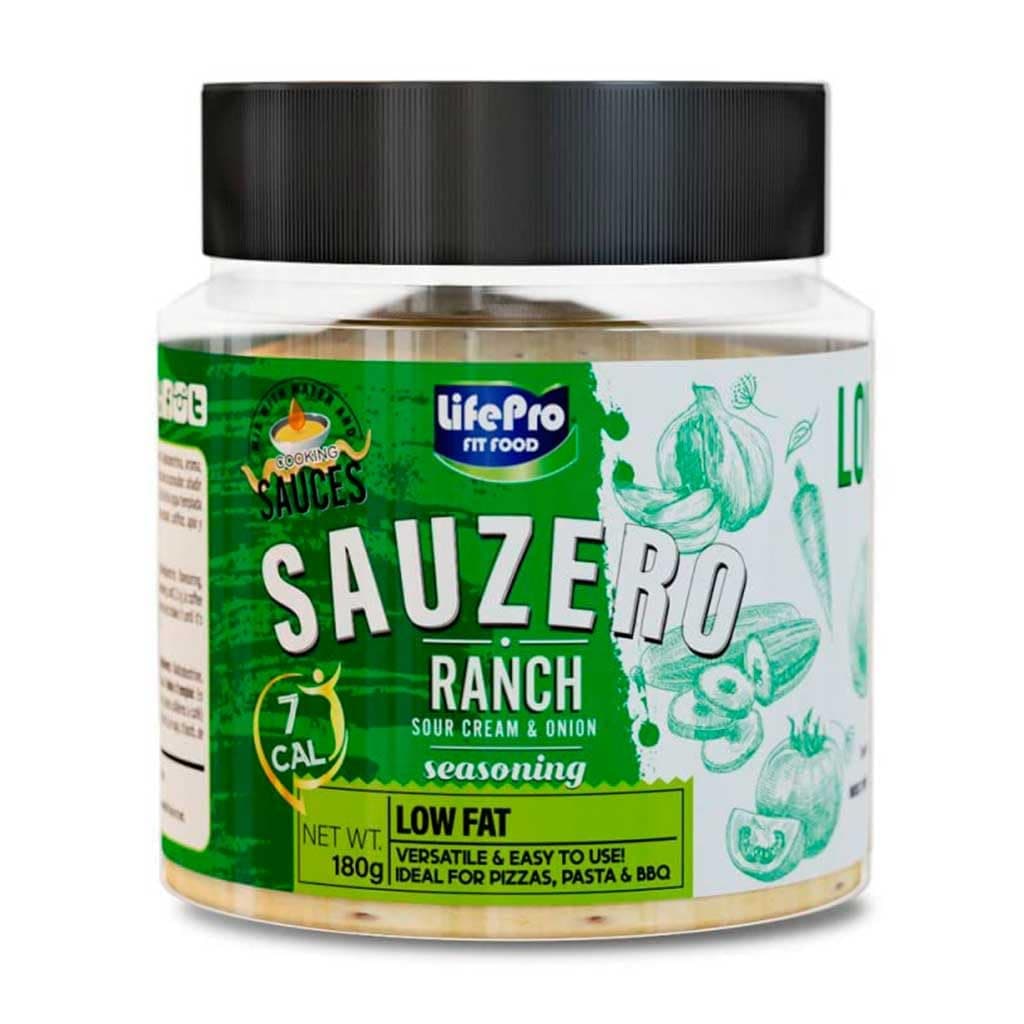 Life Pro Fit-food Sauzero Sazonador 180 gr | Sazonadores BAJOS en calorías | Para darle alegría y sabor a tu dieta fit | Compatibles con todas las dietas (RANCH)