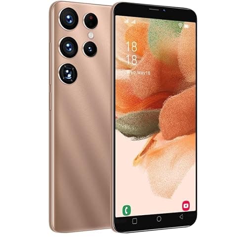 KostSell Mobile Phone, 5.0-inch Screen, Android 9.0 OS,16GB ROM (SD to 128GB), Dual SIM Dual Cameras,Face ID Unlock Cell Phones(Gold)