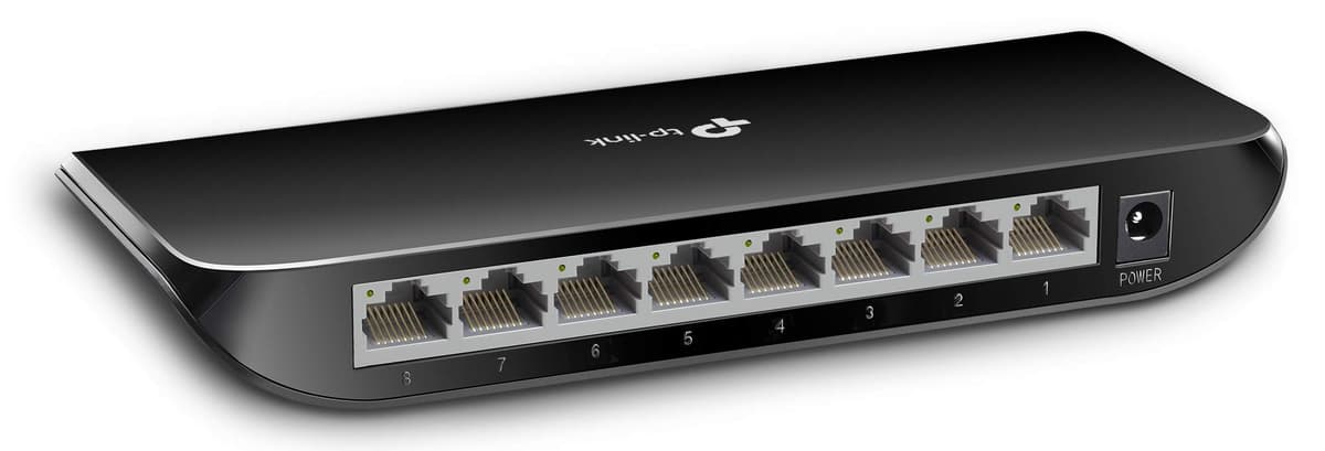 TP-Link TL-SG108S 8 Port Gigabit Network Switch, Power Saving, Plug & Play, Metal Case, Ethernet Switch, Ethernet Splitter, Support QoS & IGMP Snooping, Desktop or Wall Mount — view 8