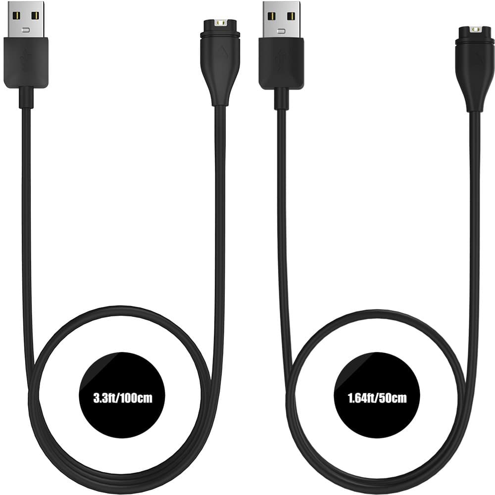 TUSITA Charger Compatible with Garmin Fenix 5 5S 5X Plus 6 6S 6X Pro 7 7S 7X, Forerunner 45 45S 245 Music 935 945, Vívoactive 3 4 4S, Approach S10 S40 S60,Vívomove 3S Sport,Venu Sq 2 Plus, Instinct — view 8