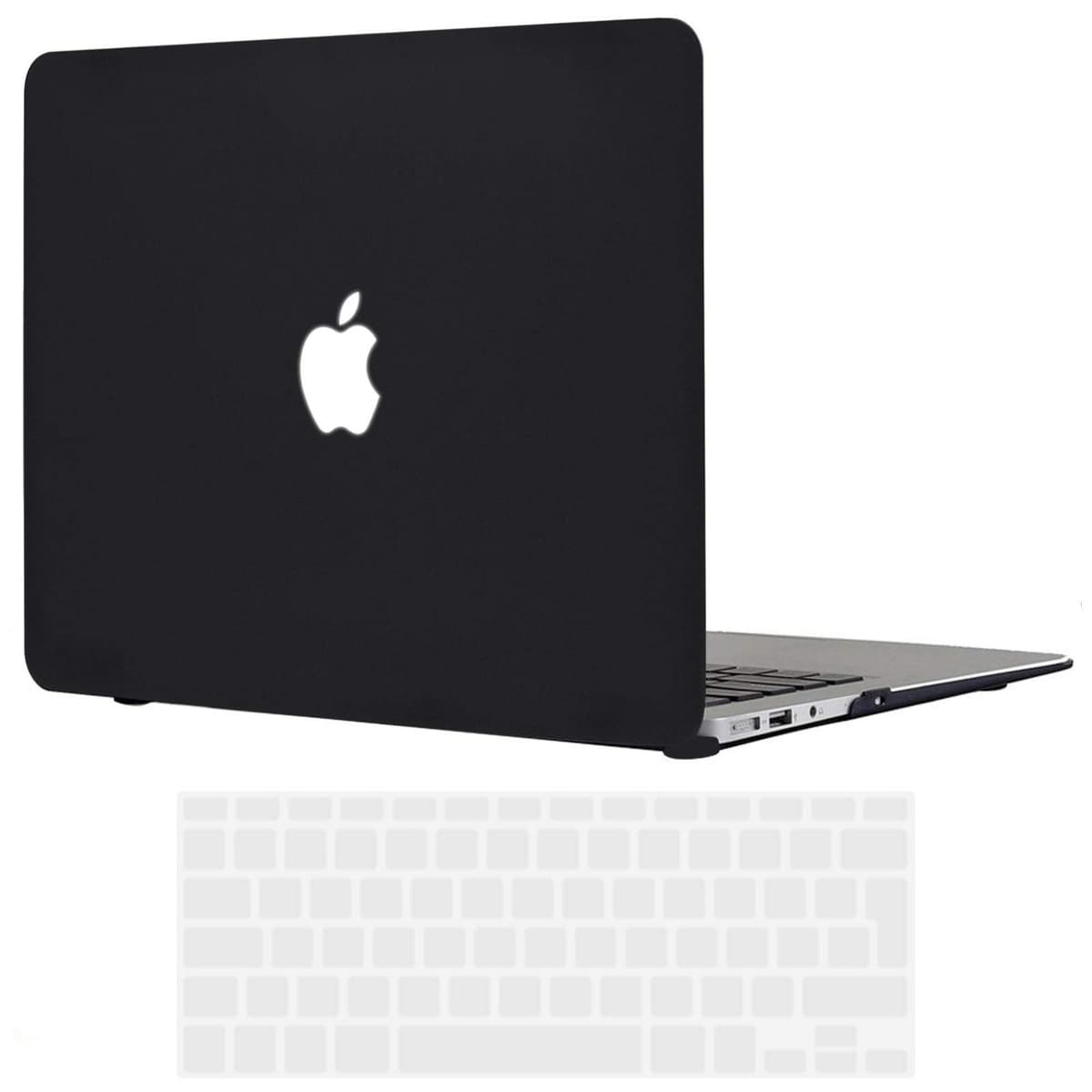 TECOOL Case compatible with MacBook Air M1 & MacBook Air 13 inch Retina 2020 2019 2018 (A2337 A2179 A1932), Plastic Snap On Hard Shell Cover & UK EU Keyboard Protector, Crystal Clear (Glossy) — view 77