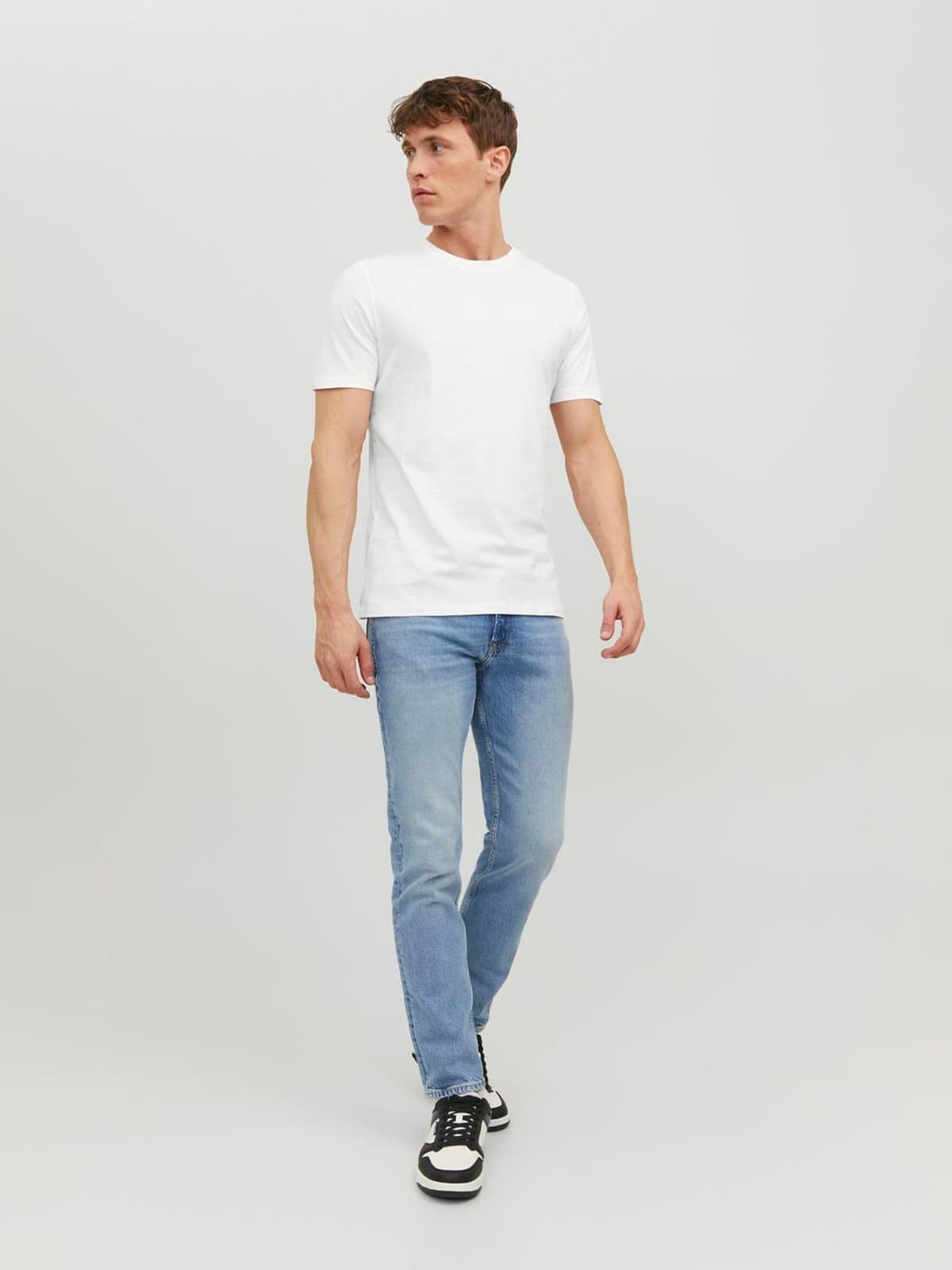 JACK & JONES T-Shirt Plain O-Neck T-Shirt — view 3
