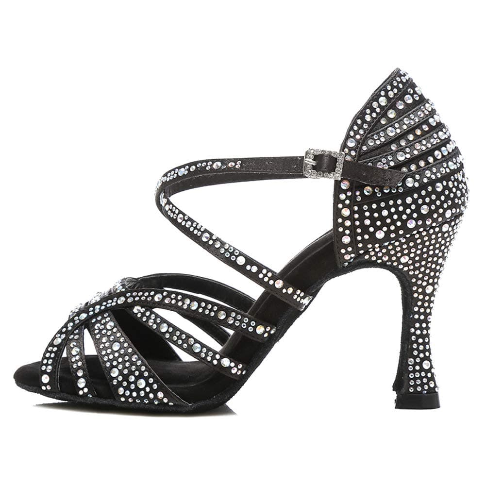 HROYL Zapatos de Baile Latino Mujer Salsa y Bachata Zapatos Baile de Salón,Modelo YCL356 — view 15