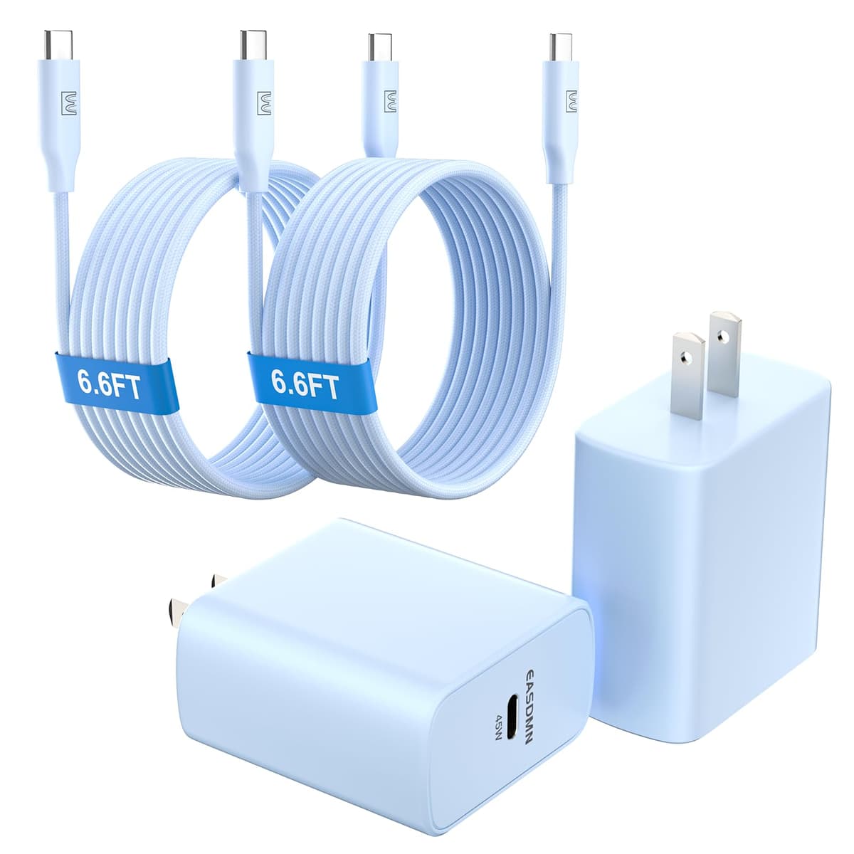 Super Fast Charger Type C, [2 Pack] USB-C Charger PD/PPS Wall Charging Block for Samsung Galaxy S26 Ultra/S25 Ultra/S25+/S25/S24/S23 Ultra/S23+/S22 Ultra/S22+/S20 Ultra, Tab S8(with 2X 6.6ft Cable) — view 10