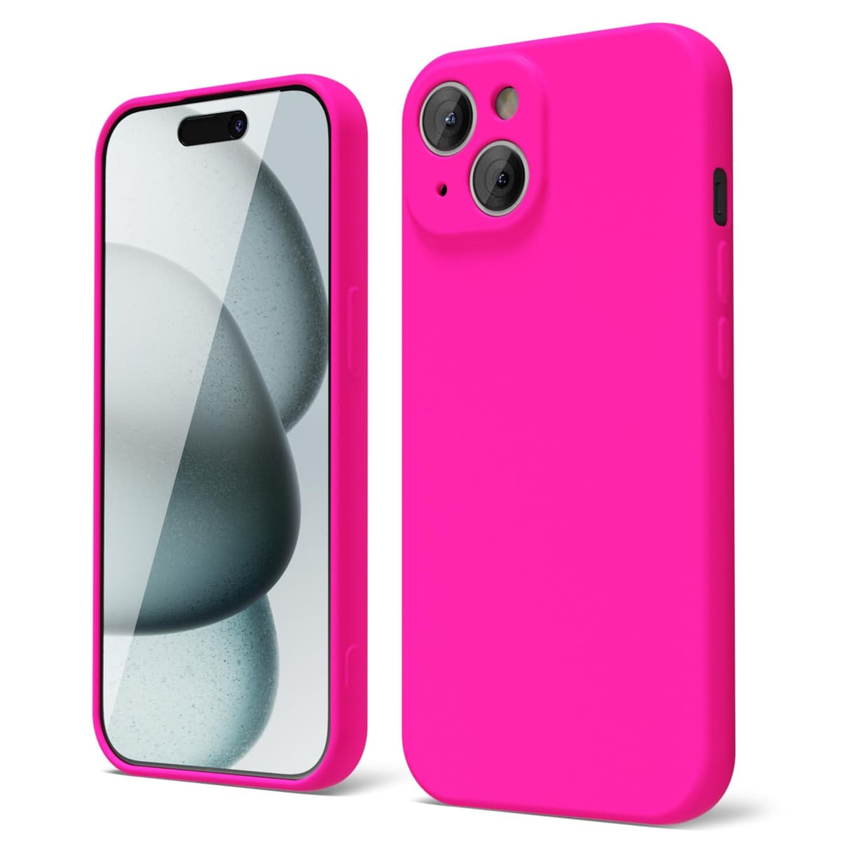 oakxco for iPhone 17 Pro Max Phone Case Liquid Silicone, Cute Thin Slim Grip Soft Rubber Gel for Women Men, Smooth Matte TPU Plain Solid Color Girly Simple Case with Camera Cover, Light Pink — view 1732
