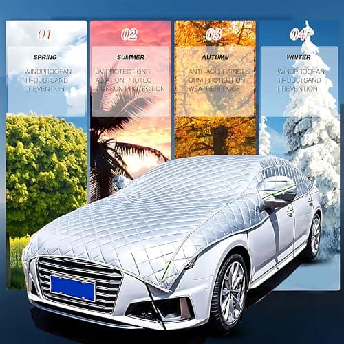 Hail Protector Car Cover Padded Blanket for SUV Jeep-Length (181 to 200 Inch) Padded Blanket Anti-Hail Car Covers 5-Layer Heavy — view 2
