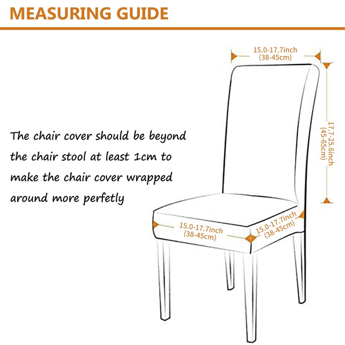 Dining Room Chair Covers Slipcovers Set of 4, Stretch Removable Washable Dining Chair Protector Decoration Cover Seat Slipcover for Hotel, Ceremony, Banquet, Kitchen, Restaurant, Home — view 7