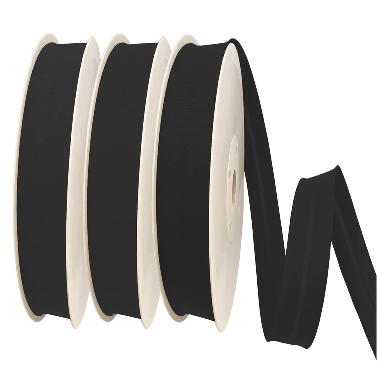 TEXTEX = Bies de 20mm de Ancho. 50% Algodón y 50% Poliéster. Pieza de 10m - (Negro) — view 95