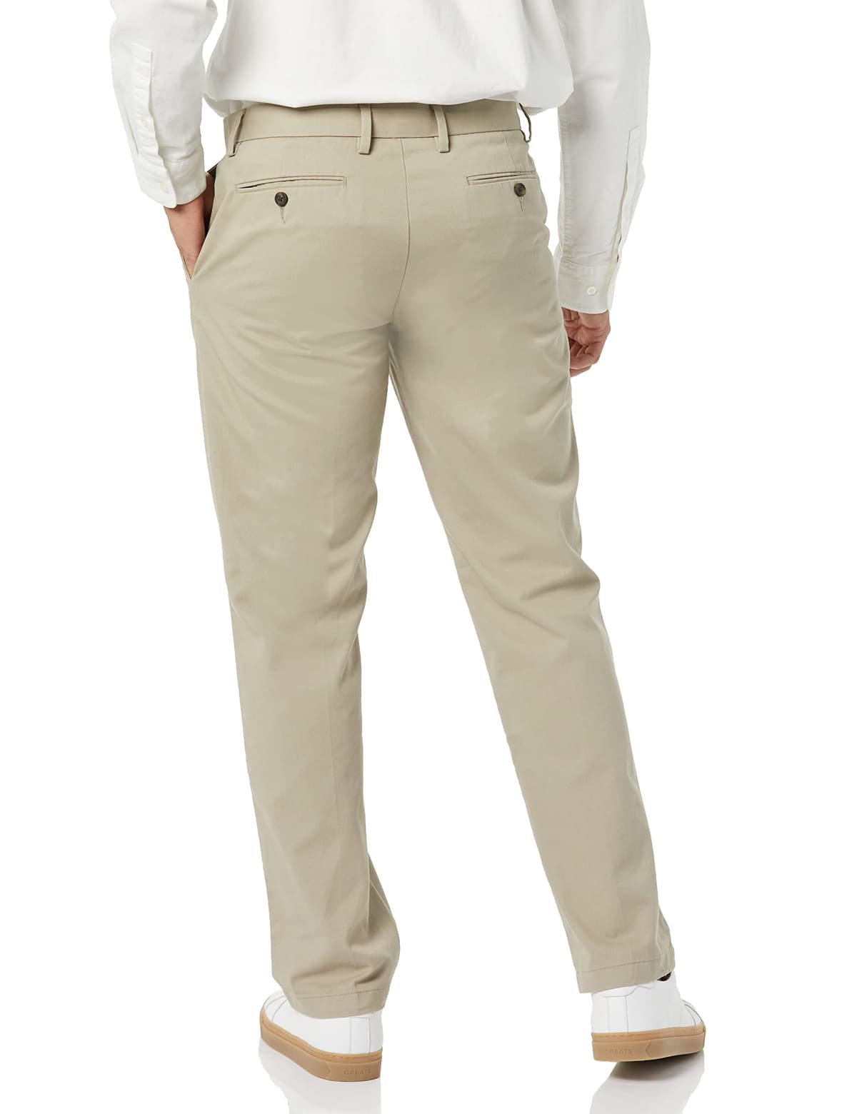 Amazon Essentials Men's Straight Fit Wrinkle-Resistant Flat-Front Casual Chino Trousers — view 2