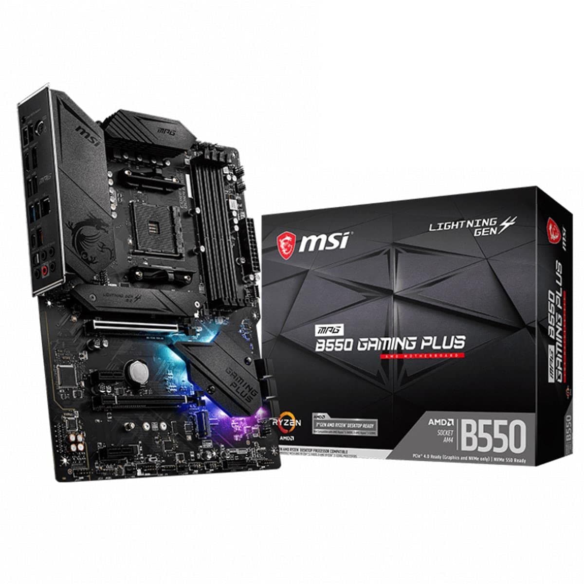 MSI B550M PRO-VDH WIFI Motherboard M-ATX - Supports AMD Ryzen 5000 Series Processors, AM4, DDR4 Boost (4400MHz/OC), 1 x PCIe 4.0 x16, 3 x PCIe 3.0 x16, 1 x M.2 Gen4, 1 x M.2 Gen3, Gigabit LAN, Wi-Fi 6 — view 13