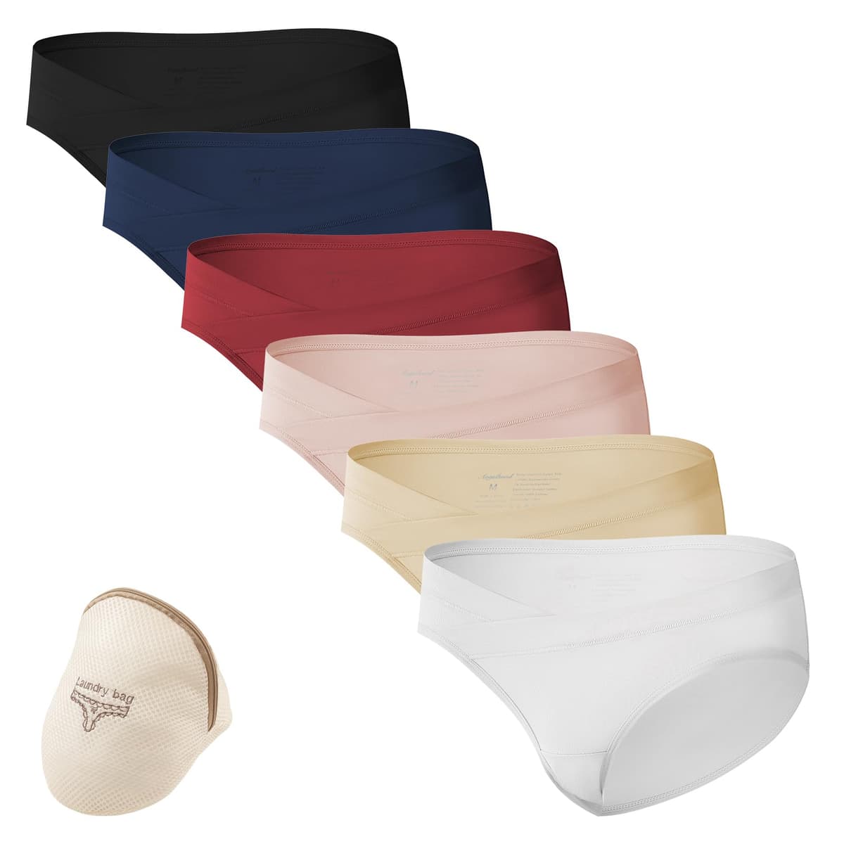 HBselect 6 Pack Womens Maternity Knickers Cotton Pregnancy Panties Under Bump Maternity Underwear — view 14