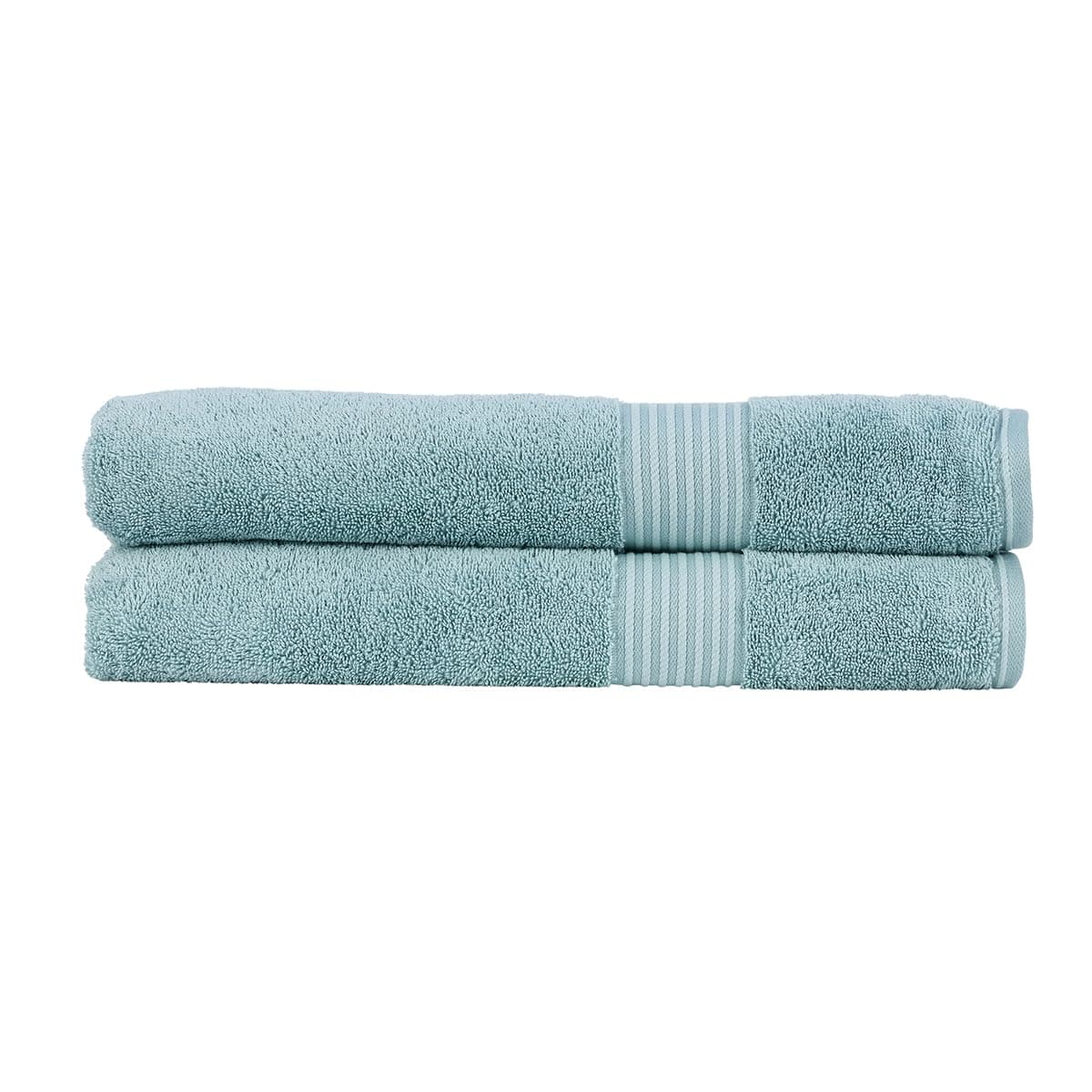 Christy Supreme Hygro 2 Hand Towels Set | Mineral Blue | 100% Luxury Supima Cotton | Ultra Soft | Super Absorbent | 650GSM | Plush and Long Lasting — view 95
