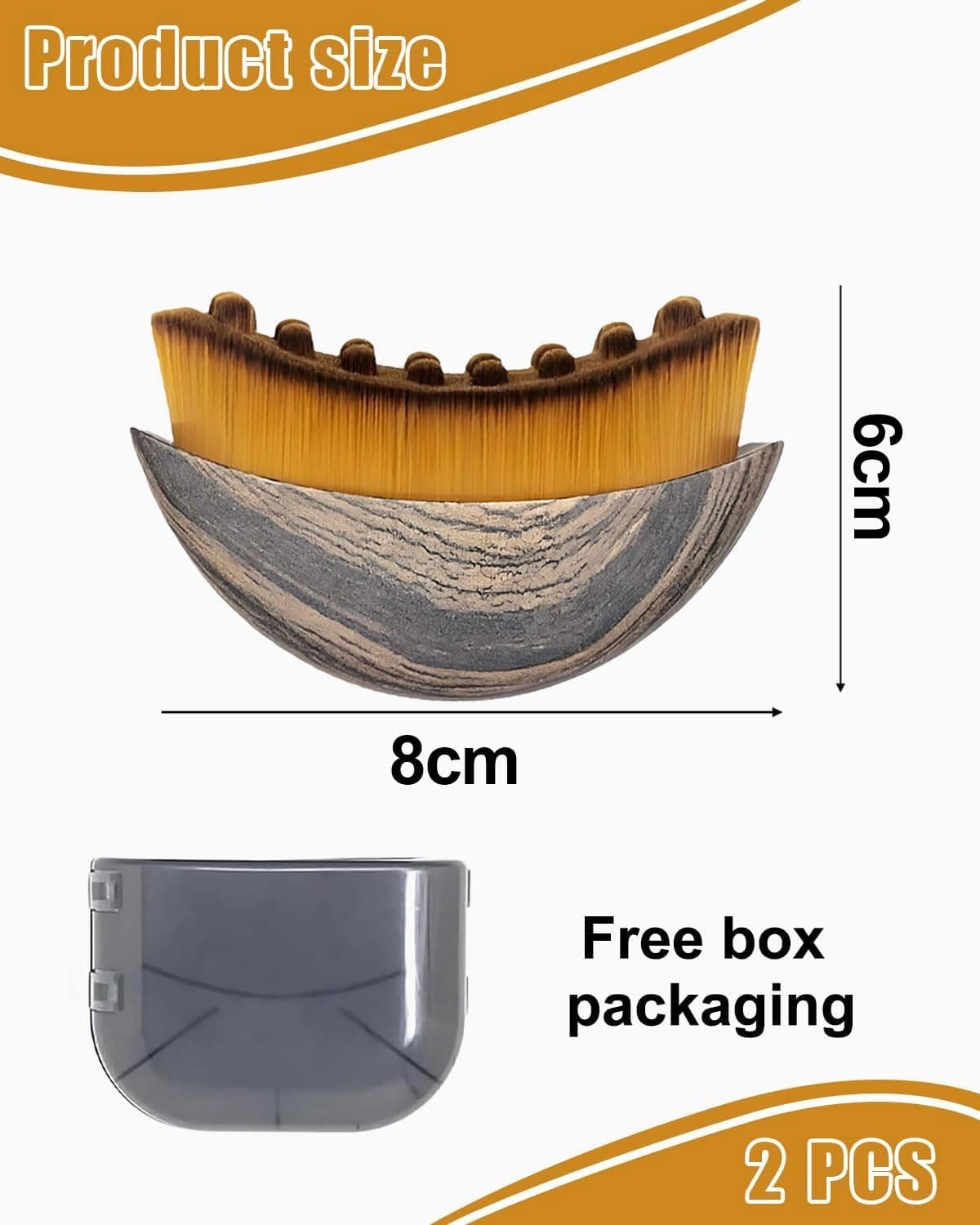 2PCS Cepillo Facial de Contorno Linfático,Masajeador de Drenaje Linfático,Cepillo Facial en Seco,Se Adapta al Contorno de la Piel,Aliviando la Fatiga Facials,para Cara,Barbilla,Mandíbula — view 2