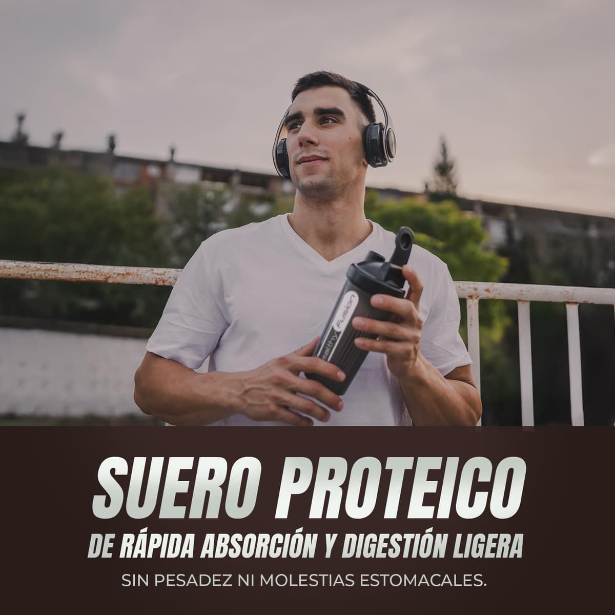 Healthy Fusion Whey Protein | Proteína Whey pura con Colágeno + Magnesio | Mejora tus entrenamientos | Protege y aumenta la masa muscular | 1000g de proteína (Chocolate) — view 4