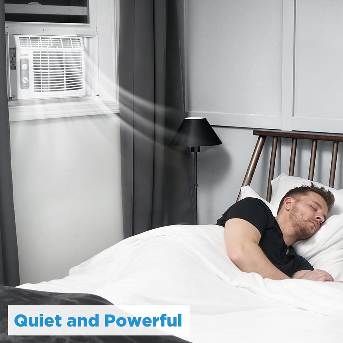 Midea 5,000 BTU EasyCool Window Air Conditioner and Fan - Cool up to 150 Sq. Ft. with Easy to Use Mechanical Control and Reusable Filter, Window Type MAW — view 5
