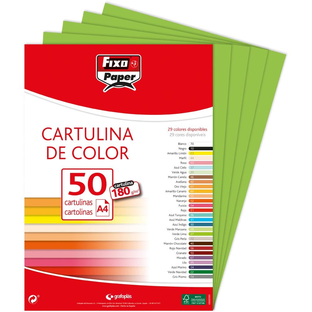 Fixo Paper 11110470 - Pack de 100 – Cartulina blanca A4, 180g — view 111