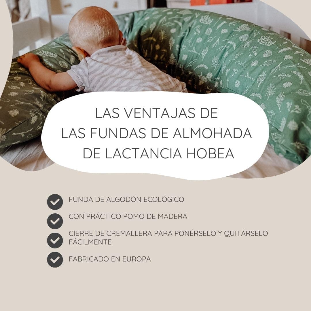 HOBEA-Germany Funda de Almohada de Lactancia para Cojines de Lactancia 190cm diseños (Pradera de Verano Rosa Oscuro) — view 3