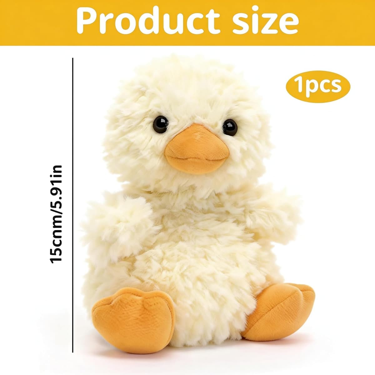 Cuddly Toy, 15cm Duck Teddy, Soft Toys, Cuddly Plush For Babies Toddlers, Plush Duck Gifts For Valentine's Day And Travel, Birthday, Easter Teddy Gift — view 2