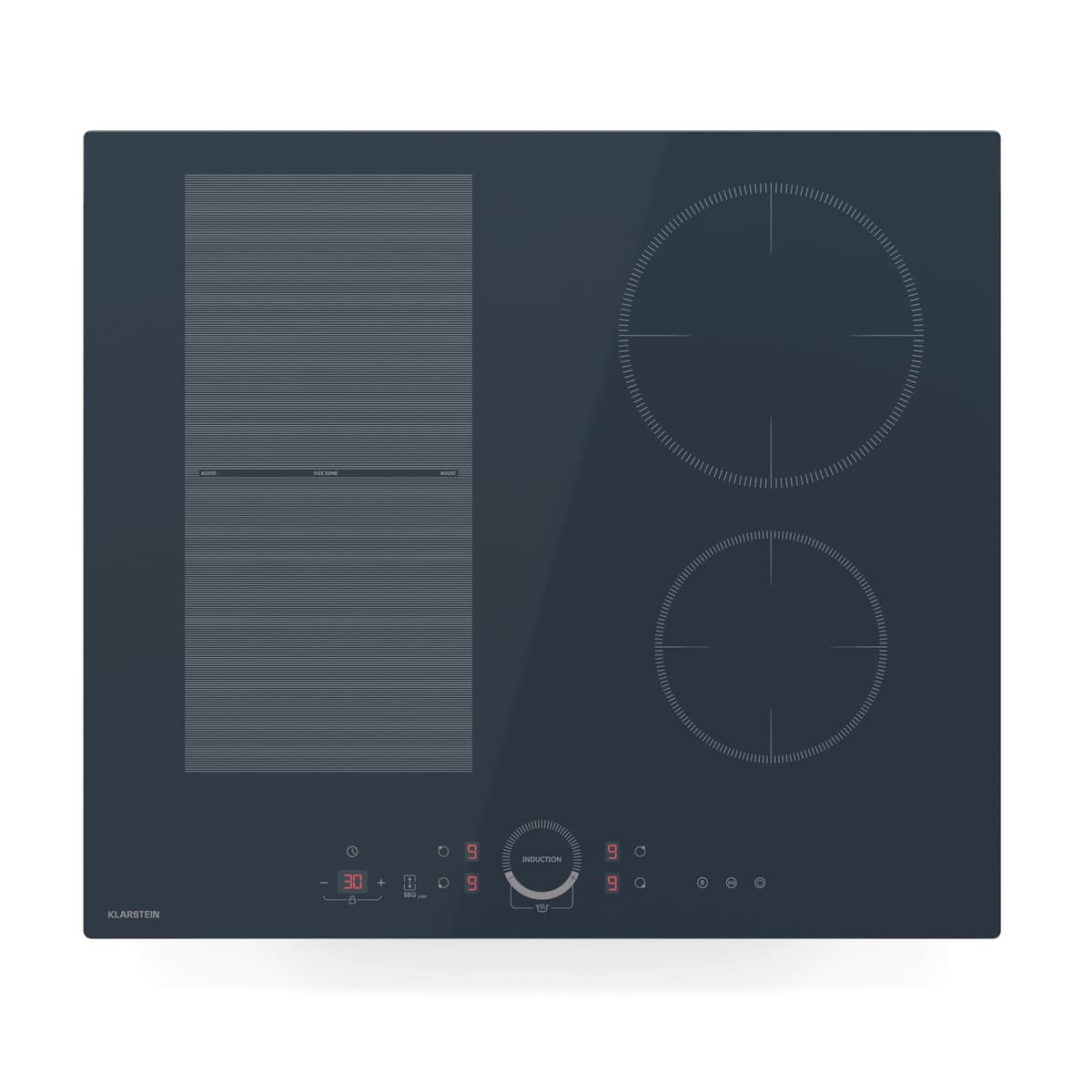 Klarstein Induction Hob, 9300W Electric Hobs Induction Cooker, 5 Ring Electric Pan Hob, Built-In Table Top Cookers w/ 5 Hobs, Touch Control, Inductions Heater Cooktops, Hot Plates for Cooking — view 17