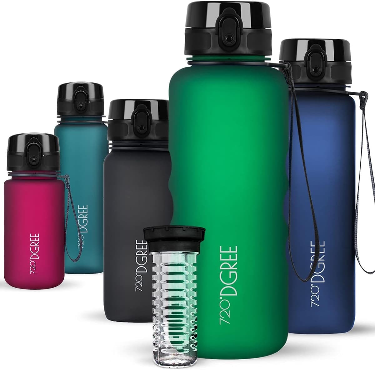 720°DGREE Botella de agua uberBottle – 1,5 litros, 1500ml | Novedosa botella deportiva | Sin BPA | Ideal para niños, fitness, deportes, fútbol, guardería, escuela, pequeños, antigoteo — view 44