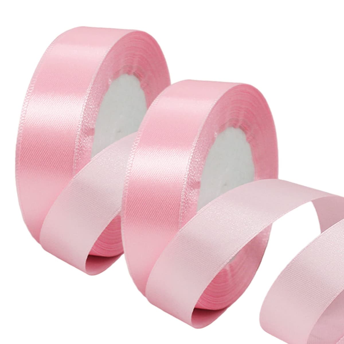 40mm Wide White Ribbon Thick Wedding Car Ribbon 22m, 1.5 inch Thick White Satin Ribbon for Gift Wrapping Wedding Car Christmas Birthday Cake Hair Bow Florist Bouquet Crafts Decorations — view 146