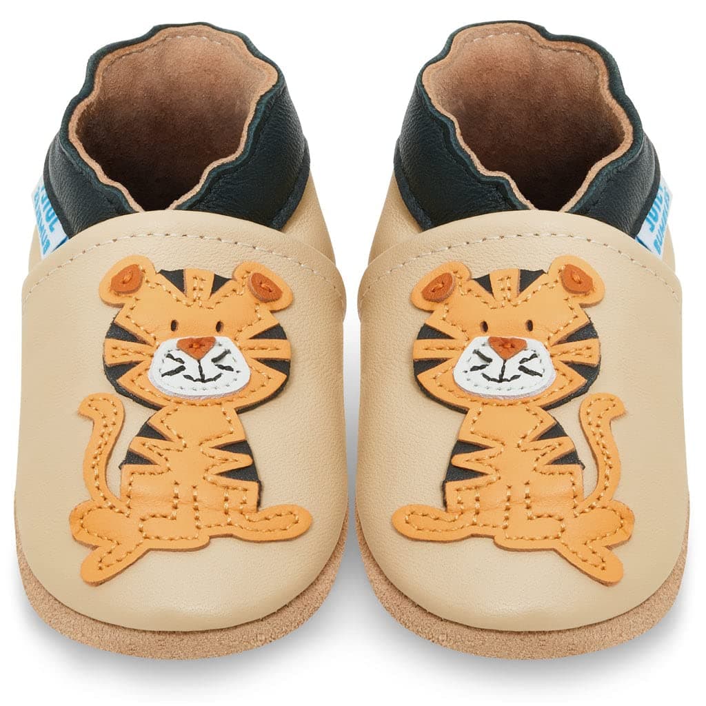 Zapatos de Bebé – Zapatillas de Cuero Niño Niña – Patucos de Piel con Elástico para Bebé - Zapatitos Primeros Pasos - Pantuflas Infantiles 0-6 Meses 6-12 Meses 12-18 Meses 18-24 Meses 2-3Años — view 10