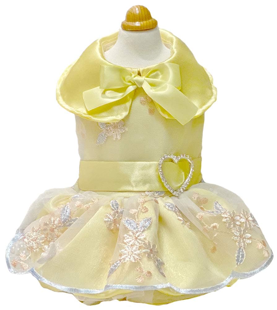 MaruPet Fashion Sweet Puppy Dog Chiffon Princess Dress for EXTRAL Small and Small Dog Pink S — view 33
