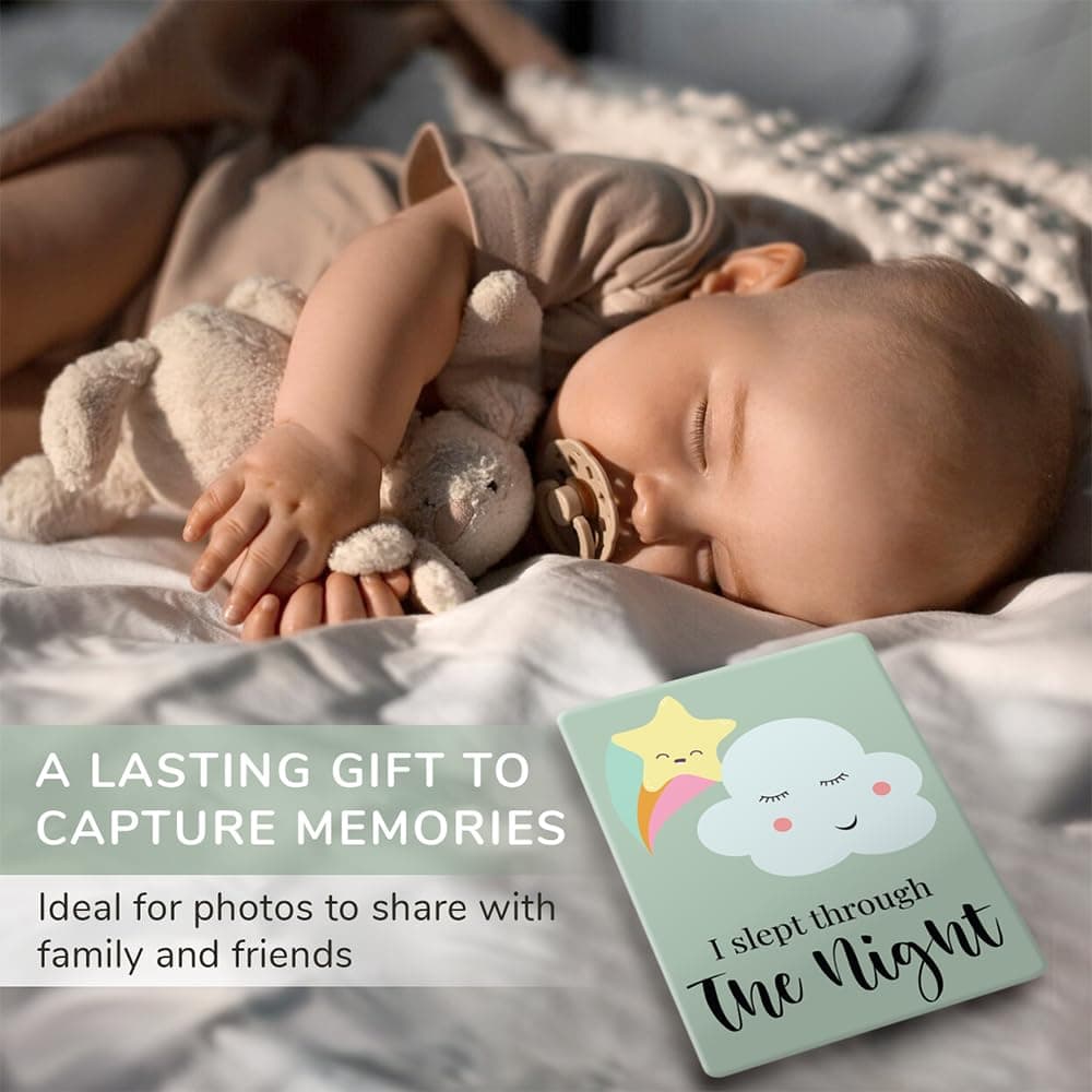 Tiny Trees® 40 Baby Milestone Cards in Gift Box - Baby Shower Gifts for Mum - New Baby Gift for Boy or Girl - Unisex Milestone Baby Cards for New Parents & Newborn Essentials, Pregnancy Keepsake — view 3