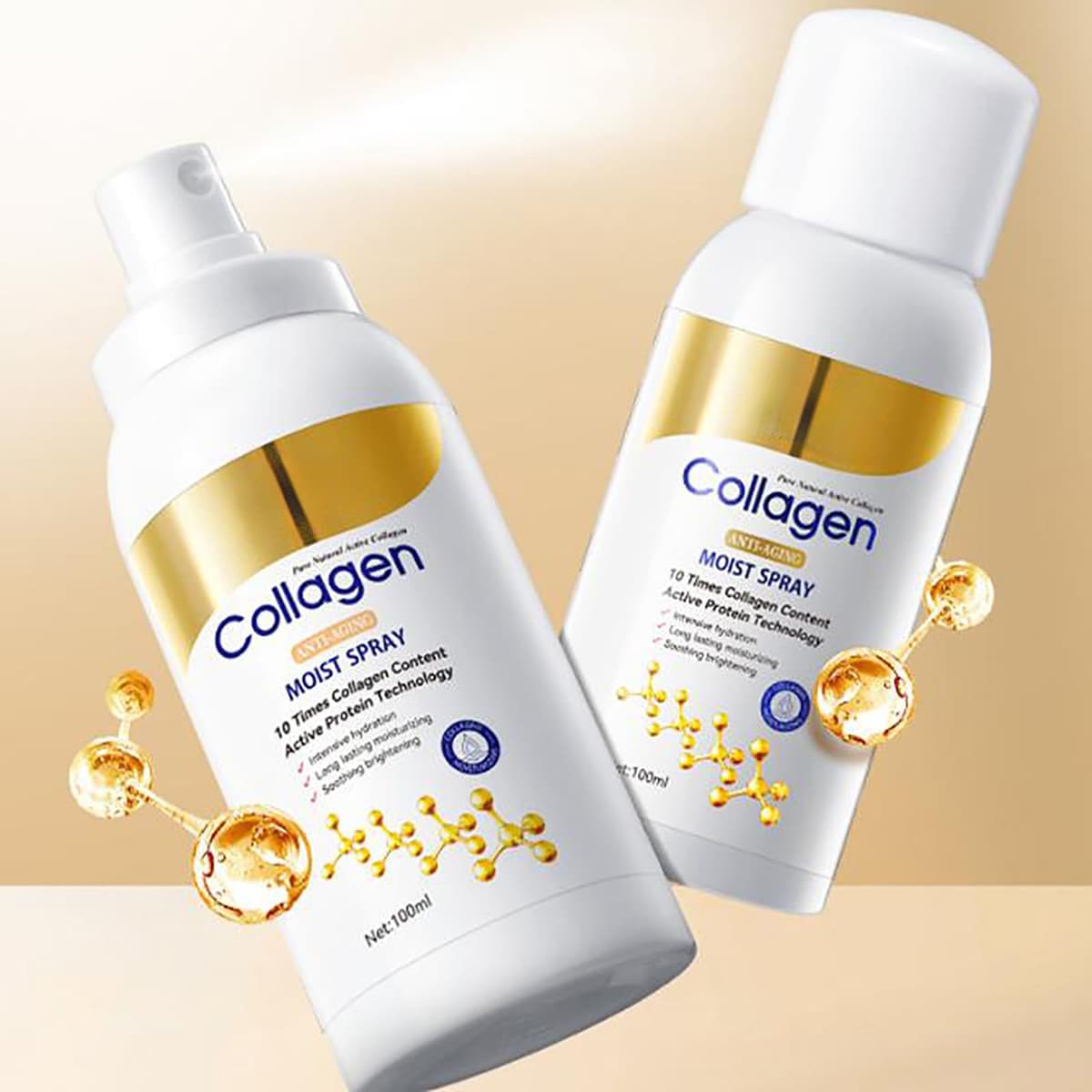 Spray reafirmante de colágeno, relleno y reafirmante para el cuerpo y la cara, suero de colágeno, spray antiarrugas y antiedad para absorción rápida e hidratación instantánea para cuerpo, brazos — view 5