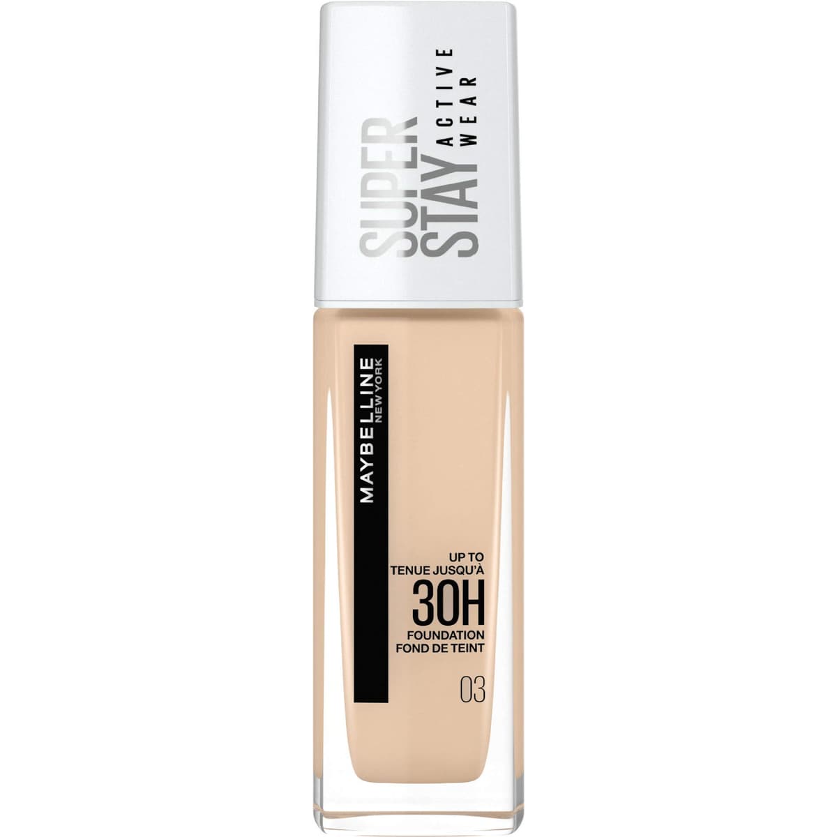 Maybelline New York Super Stay Active Wear, waterproof foundation with high coverage, long-lasting facial make-up for light skin types, colour: No. 10 Ivory (Light), 1 x 30 ml — view 23