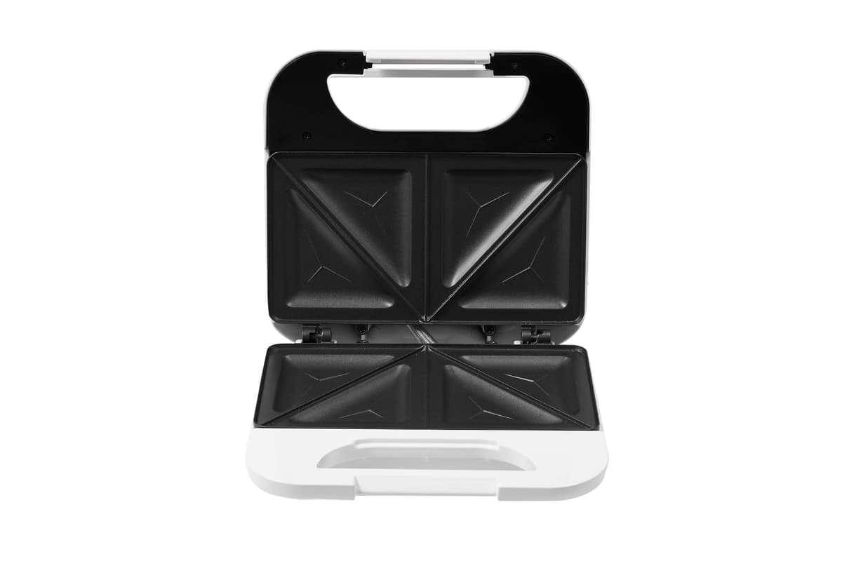 PIFCO 750W White Sandwich Toaster - Non-Stick Electric Toastie Maker with Cool-Touch Handle - Compact Sandwich Toaster for Students, Best for Small Kitchens, Ideal Home Kitchen Appliance — view 2