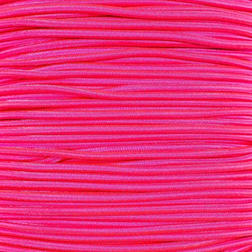 West Coast Paracord Bungee Elastic Nylon Shock Cord (1/8 Inch x 10 Feet, Neon Pink)