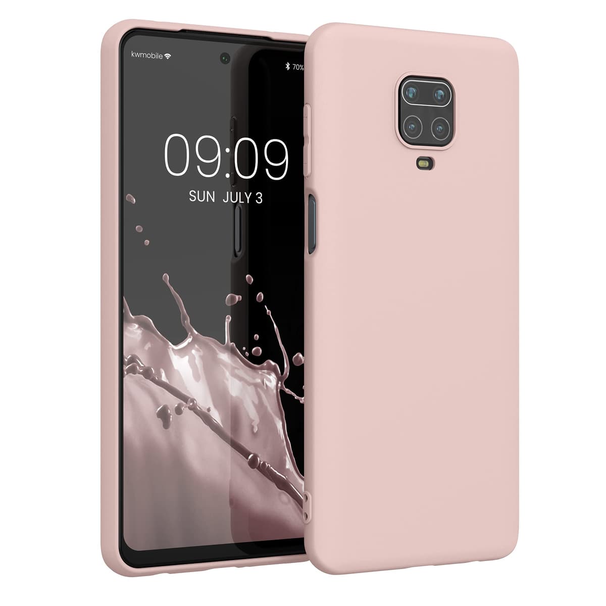 kwmobile Carcasa Compatible con Xiaomi Redmi Note 14 Pro 5G / Poco X7 Funda - Funda Ultrafina de TPU con Bordes elevados - Lavanda Metalizado — view 282
