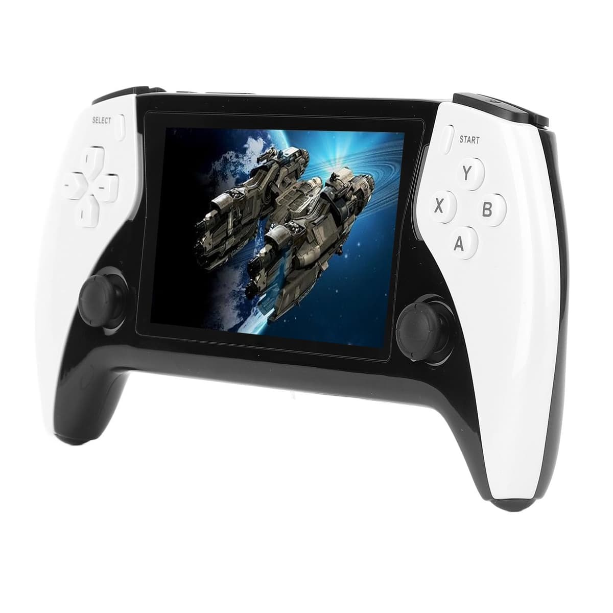 Consola de Juegos Retro Portátil, Pantalla IPS 800x480 de 4,3 Pulgadas, Batería de 2500 MAh para 4-5 Horas de Reproducción, Admite 11 Emuladores y Salida de TV, Joysticks 3D Duales, (White)
