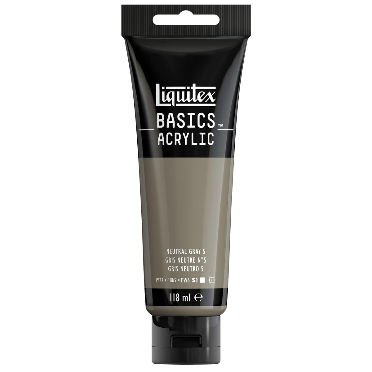 LIQUITEX Basics Acrylic Paint, Mars Black, 118 ml Tube — view 127