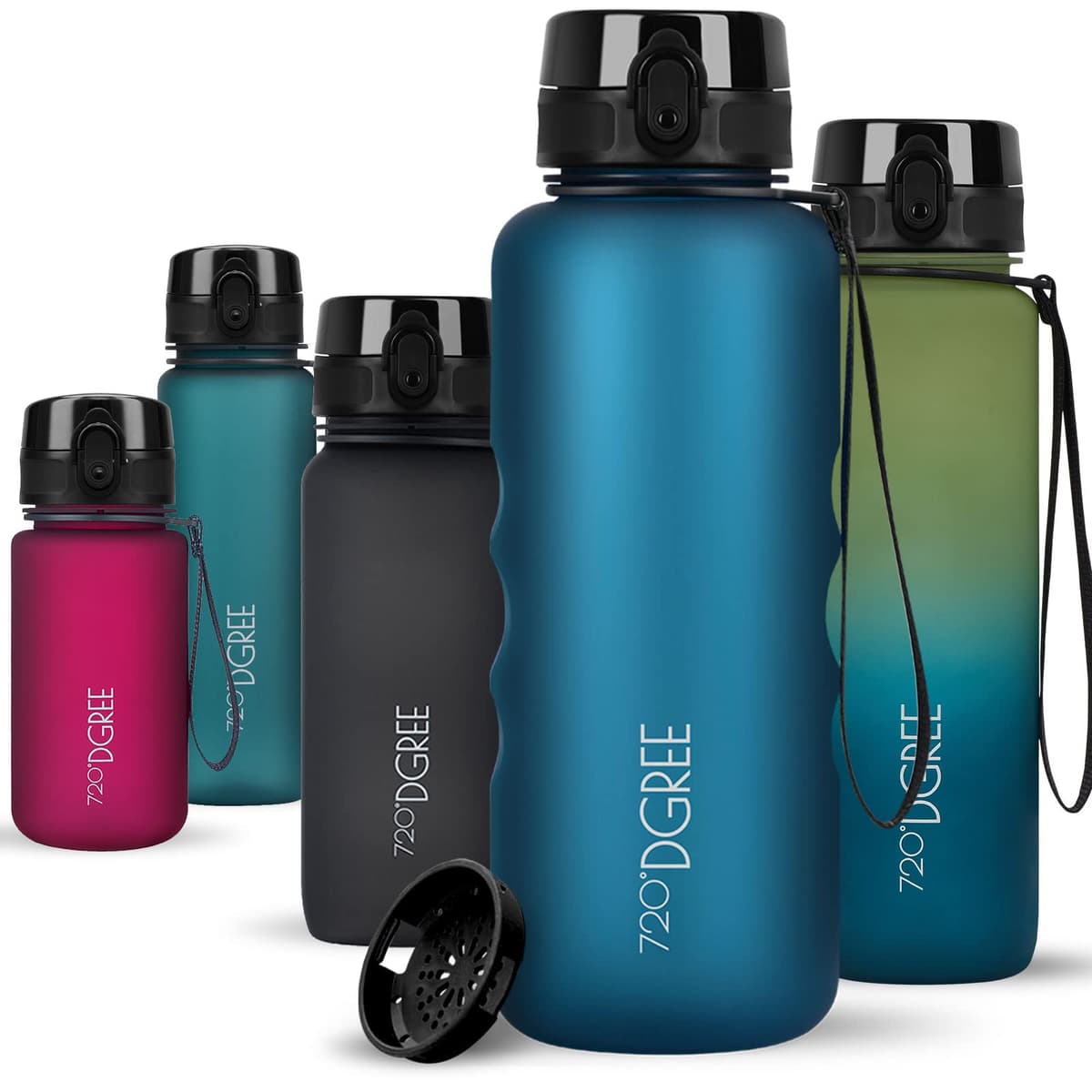 720°DGREE Botella de agua uberBottle – 1,5 litros, 1500ml | Novedosa botella deportiva | Sin BPA | Ideal para niños, fitness, deportes, fútbol, guardería, escuela, pequeños, antigoteo — view 283