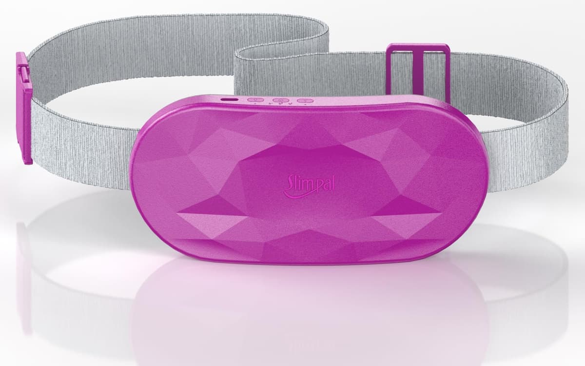 Almohadilla térmica portátil Slimpal, cinturón calefactor inalámbrico recargable para mujer, color blanco — view 12