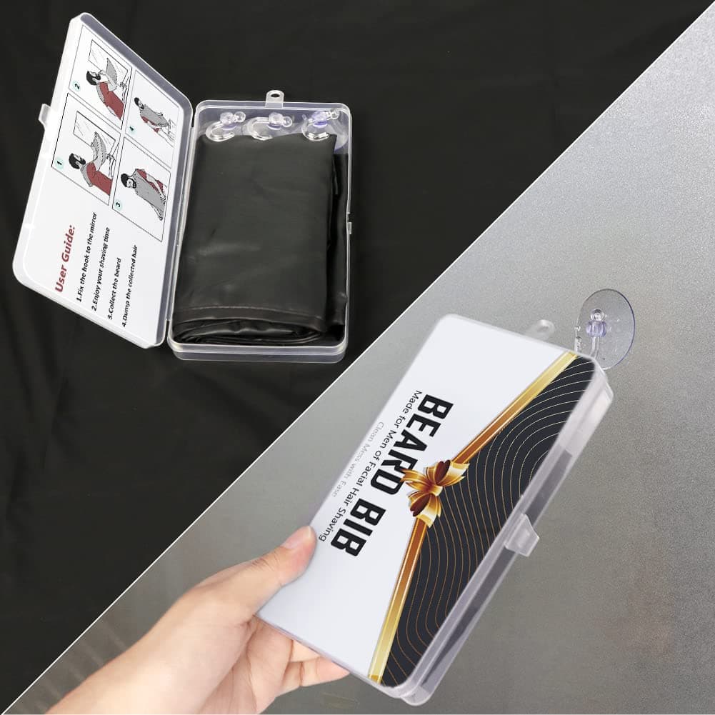 Delantal de Hombres Para Barba, Afeitado, Impermeable, No Pegajoso, Con 2 Ventosas, Regalos Para Hombres, — view 3
