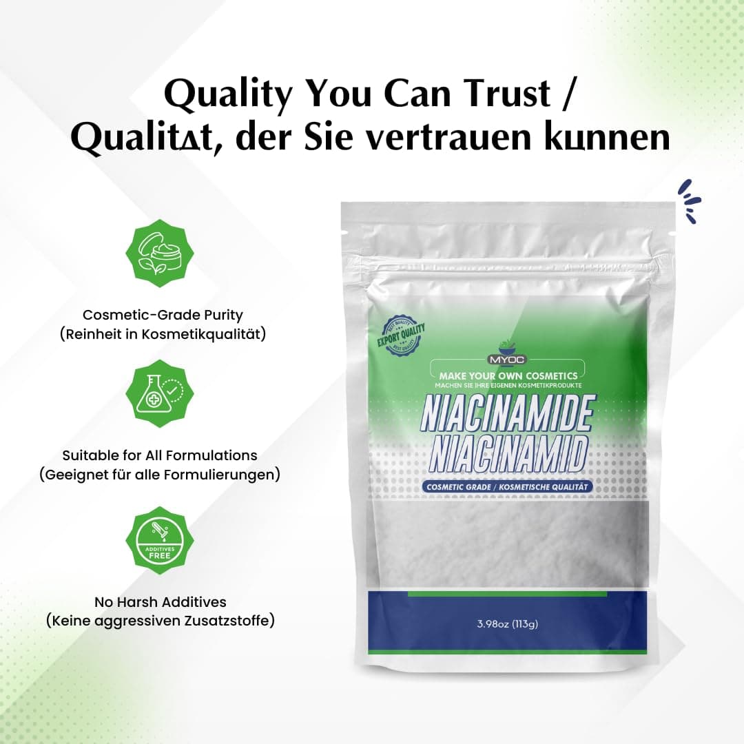 Niacinamide -3.9oz Pure Niacinamide Powder, Cosmetic Grade, Niacinamide Powder for Skin Care, Niacinamide in Beauty & Personal Care, DIY Niacinamide Powder for Serum & Cream — view 6