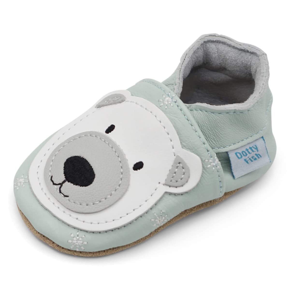 Dotty Fish Unisex Soft Leather Shoes, Unisex Baby First Walker Shoe