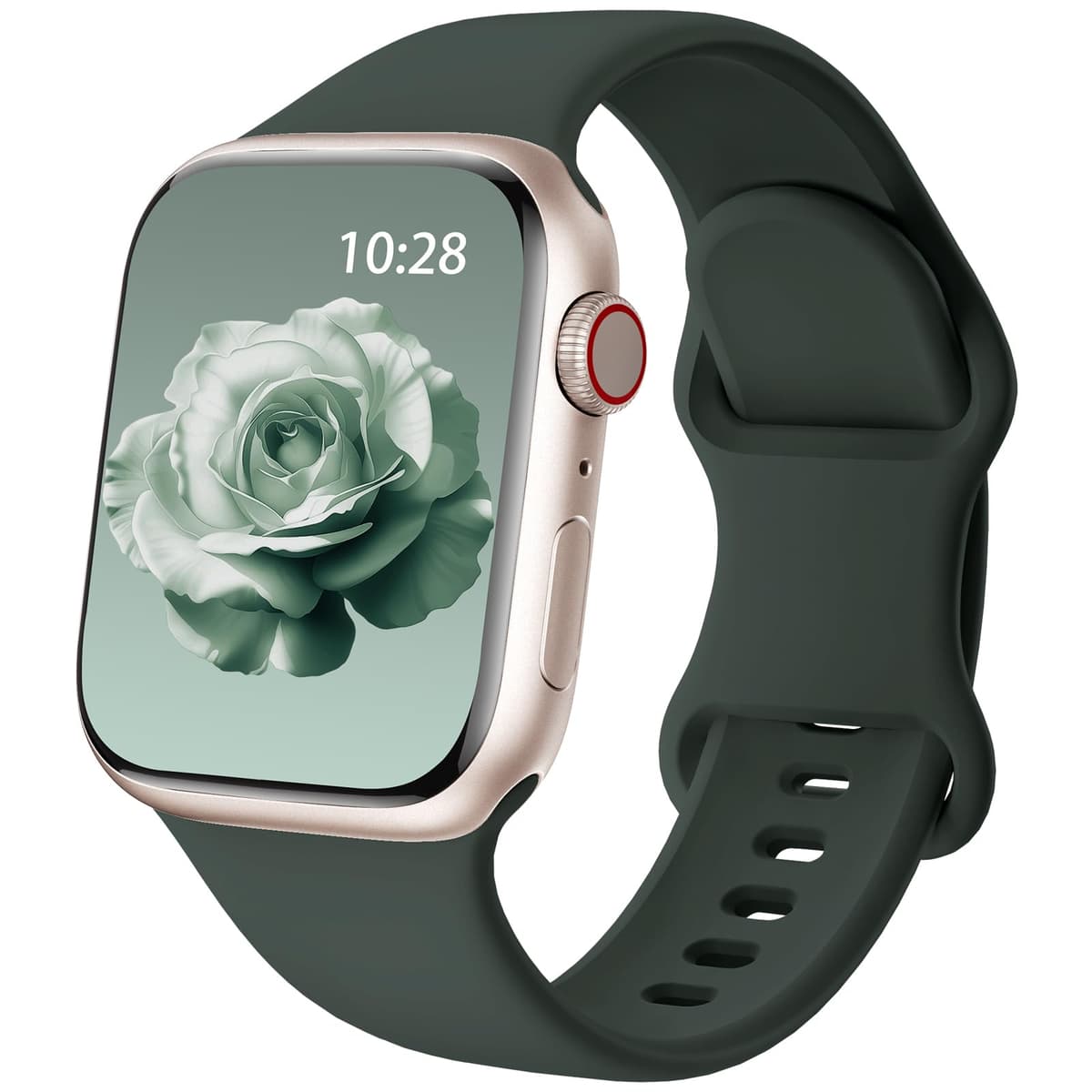 Patented Upgraded Silicone Strap Compatible with Apple Watch Straps 38mm 40mm 41mm 42mm(Series 10) for Women Men,Soft and Breathable Sport Watch Bands for iWatch Series 10 9 8 7 6 5 4 3 2 1 SE — view 38