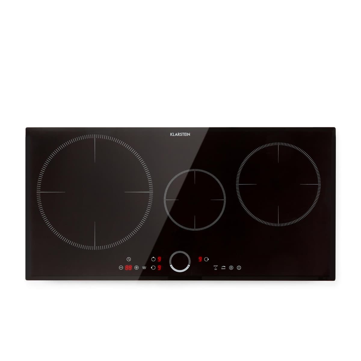 Klarstein Induction Hob, 9300W Electric Hobs Induction Cooker, 5 Ring Electric Pan Hob, Built-In Table Top Cookers w/ 5 Hobs, Touch Control, Inductions Heater Cooktops, Hot Plates for Cooking — view 14