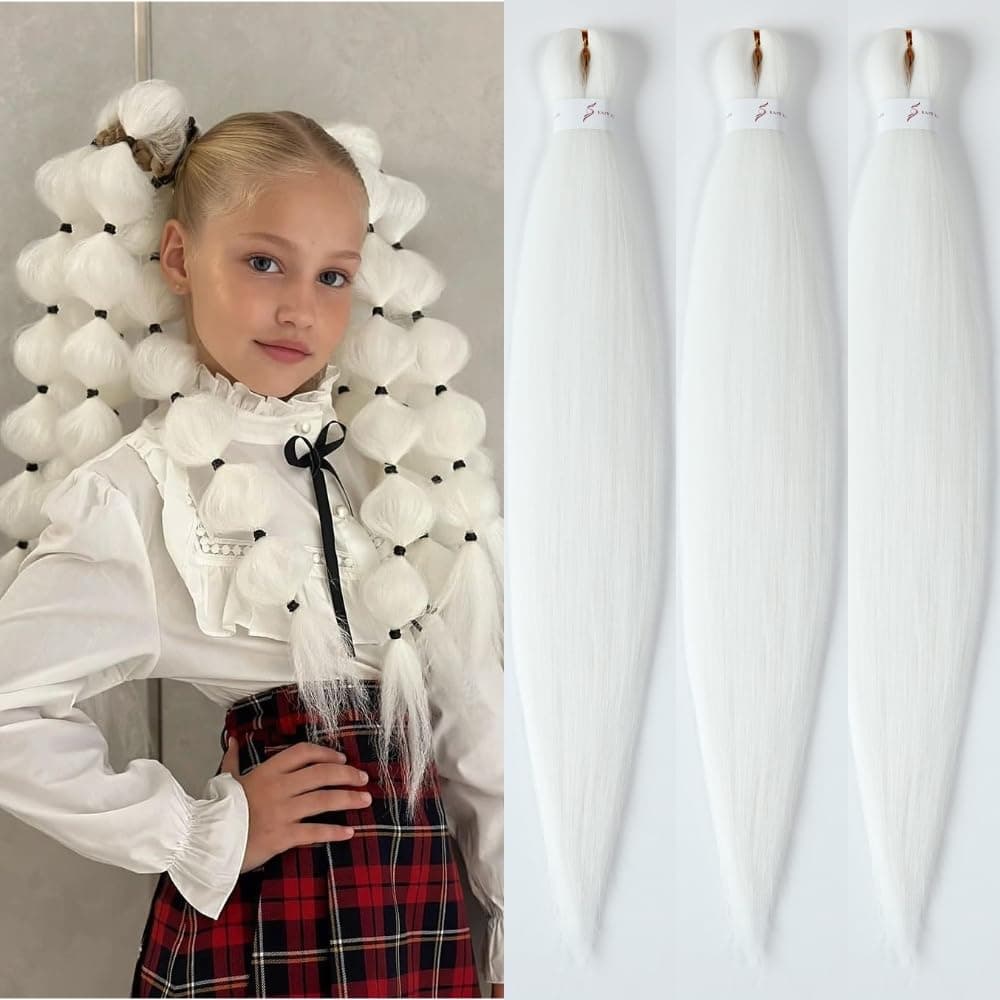 YDDM Capelli Per Treccine Africane Azul Extension Treccine Texture Yaki Easy Install per Principianti 26 Pollici 3 Pezzi Capelli Leggeri e Naturali per Box Braids, Twist e Crochet — view 32
