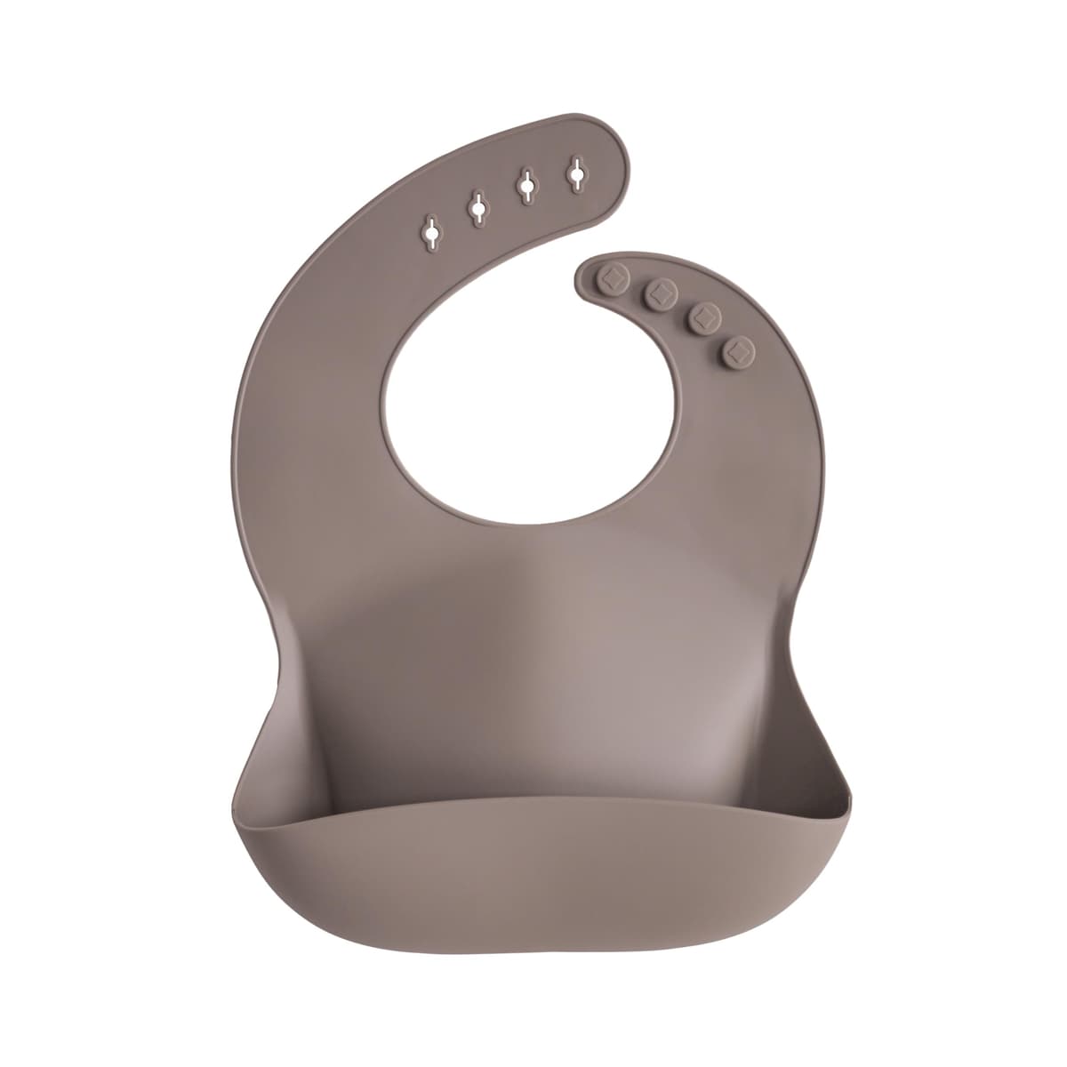 Mushie Baby Silicone Bib | Adjustable Fit Waterproof Bibs | Easy Wipe Baby Feeding Bibs | 4 Adjustable Sizes with Deep Front Pockets | 100% BPA and Phthalate Free — view 26