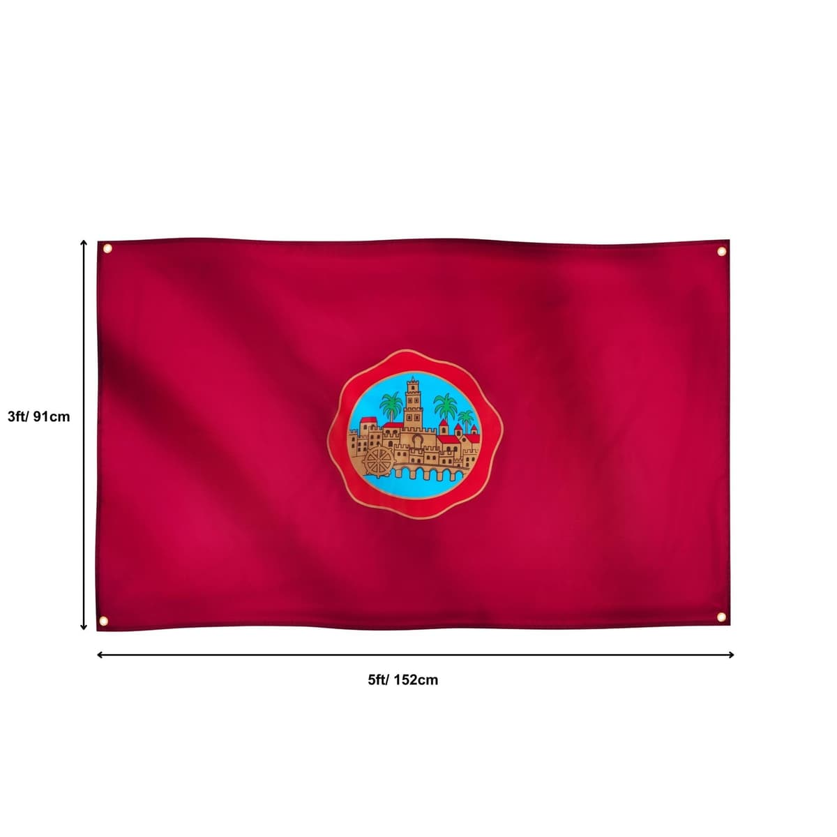 Runesol Cornwall Flag - 91x152cm, 3ft x 5ft, Cornish Flag, 4 Grommets, Eyelet in Every Corner, Premium Quality, Inside & Outside Use, Vivid Colours — view 560