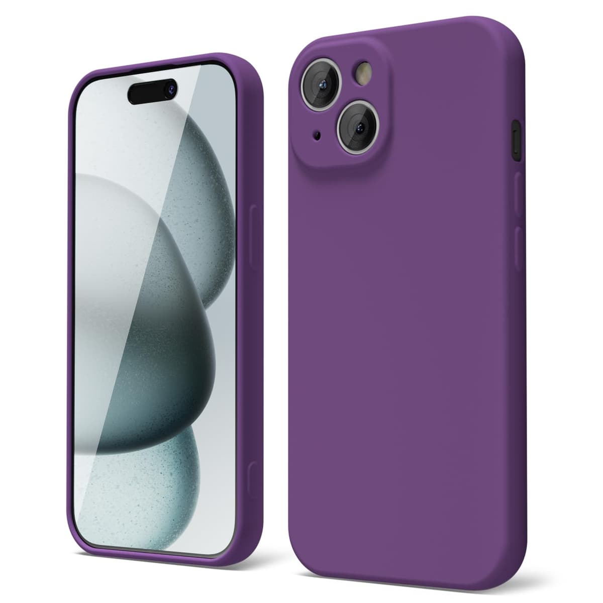 oakxco for iPhone 17 Pro Max Phone Case Liquid Silicone, Cute Thin Slim Grip Soft Rubber Gel for Women Men, Smooth Matte TPU Plain Solid Color Girly Simple Case with Camera Cover, Light Pink — view 2031